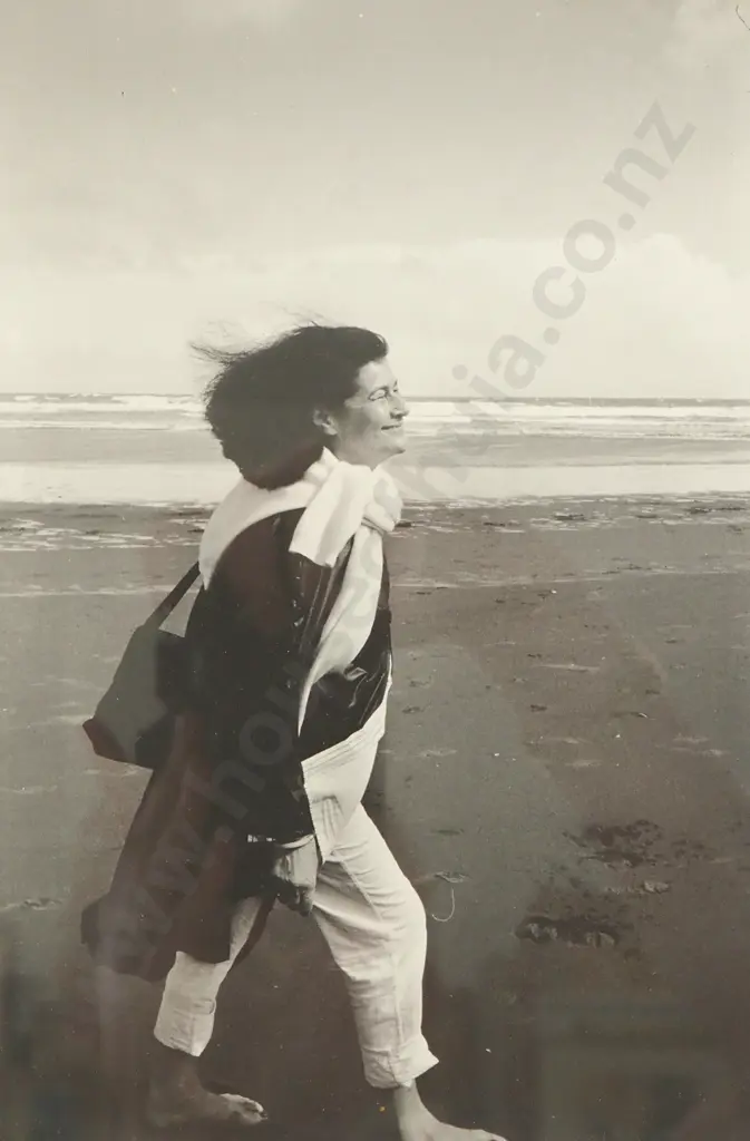 Brian Brake - Figure on Beach, Gelatin Silver Photograph Image 1++