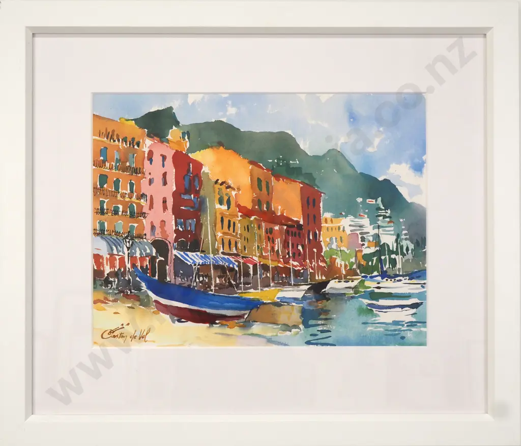 Gaston Du Val - Portofino Italy, Watercolour Image 1++