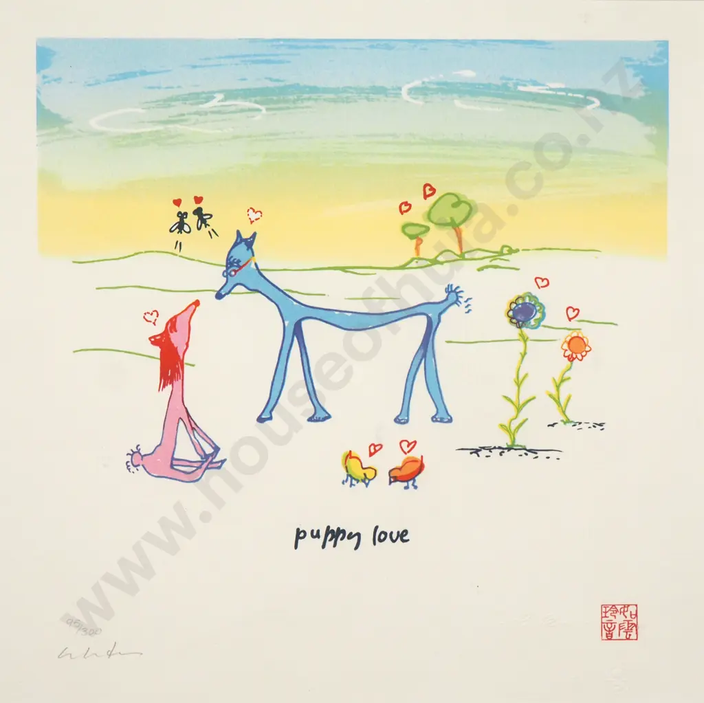John Lennon - Puppy Love (2022), Serigraph Image 1++