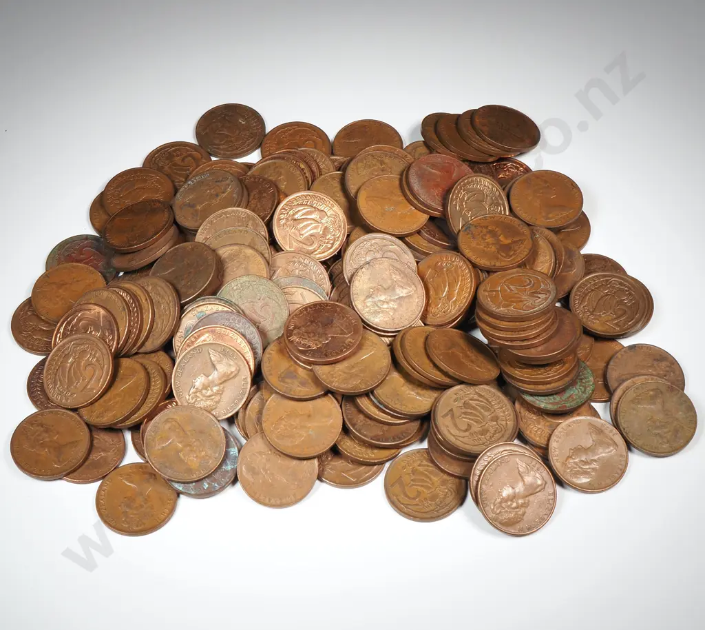 Assorted Lot of New Zealand Two Cent Coins  Image 1++