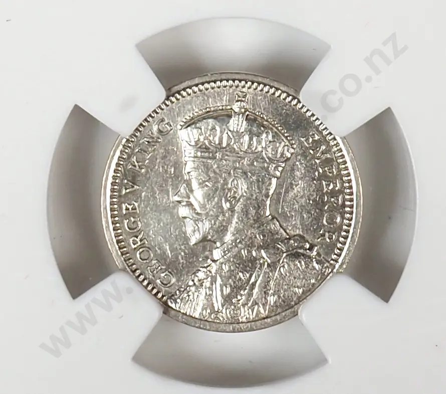 1936 New Zealand Threepence Coin - Better Grade Image 1++