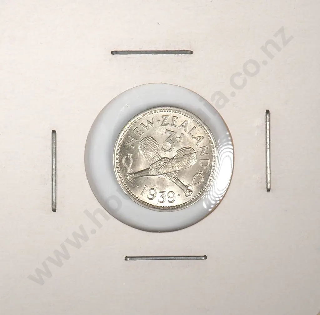 1939 New Zealand Threepence - Better Grade  Image 1++