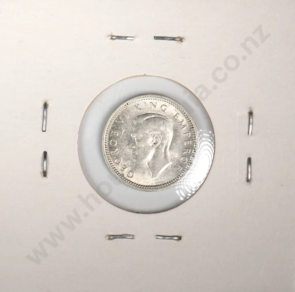 1944 New Zealand Threepence - Better Grade  Image 1++