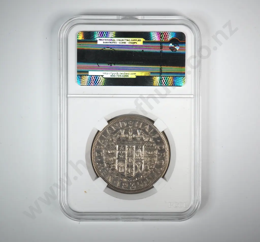 1935 New Zealand Half Crown - Better Grade  Image 1++