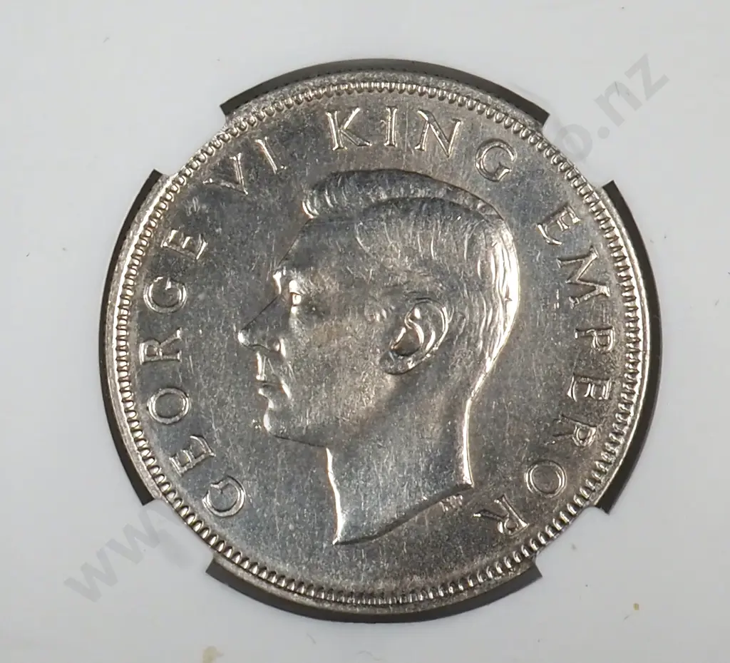 1940 New Zealand Waitangi Half Crown - Better Grade  Image 1++