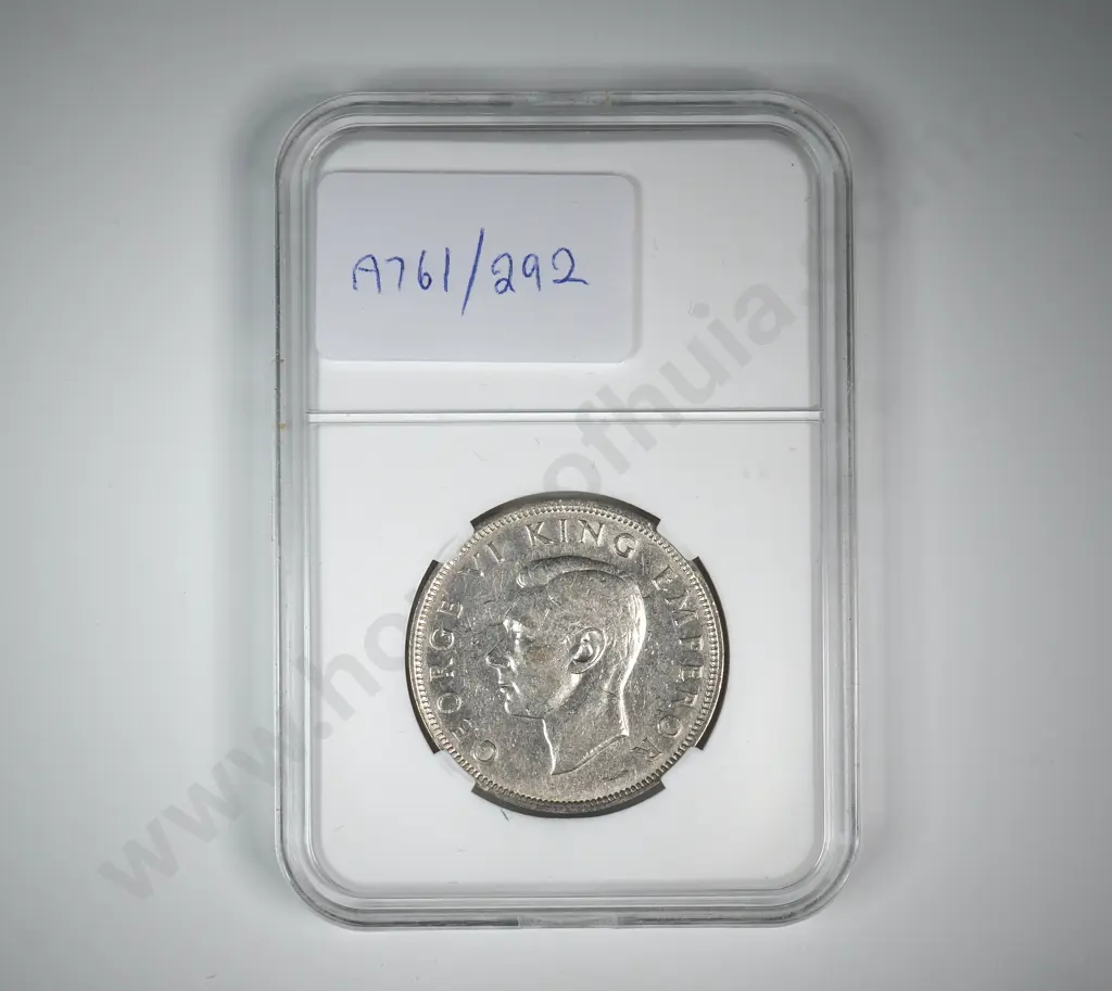 1943 New Zealand Half Crown - Better Grade  Image 1++