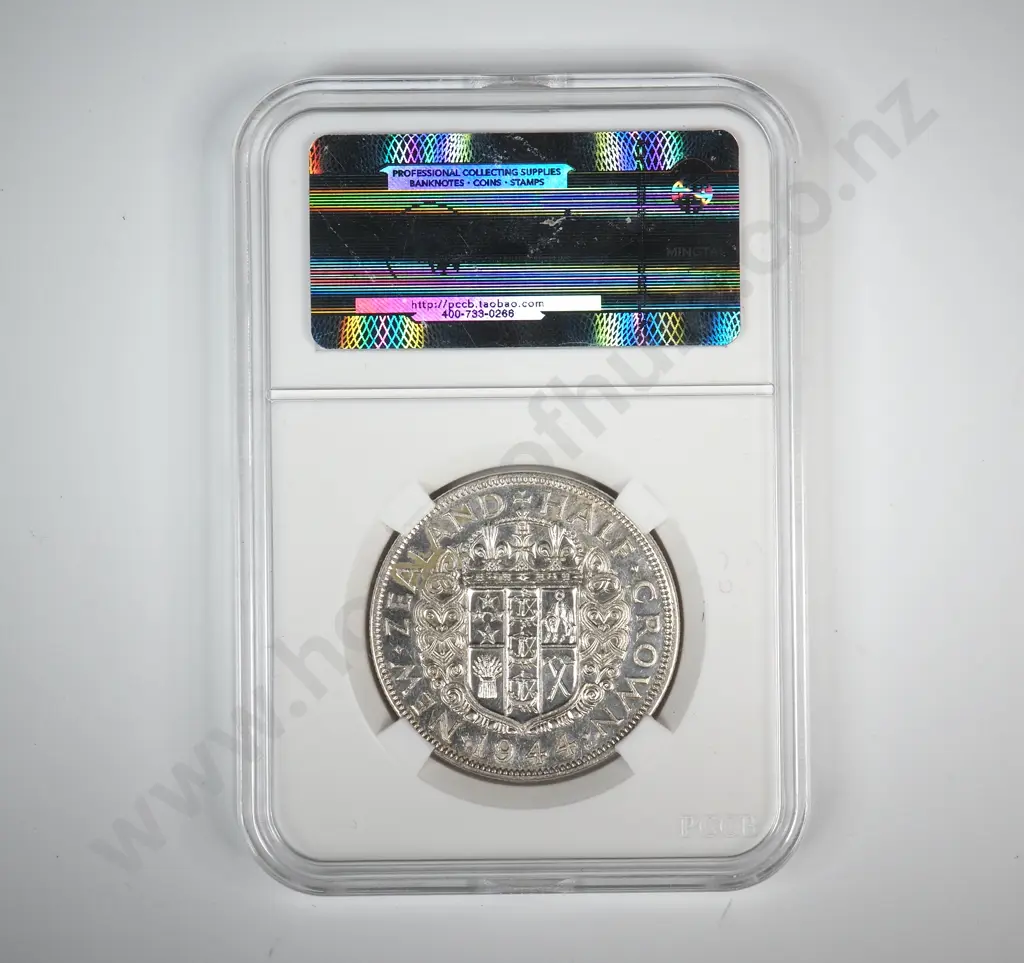 1944 New Zealand Half Crown - Better Grade  Image 1++