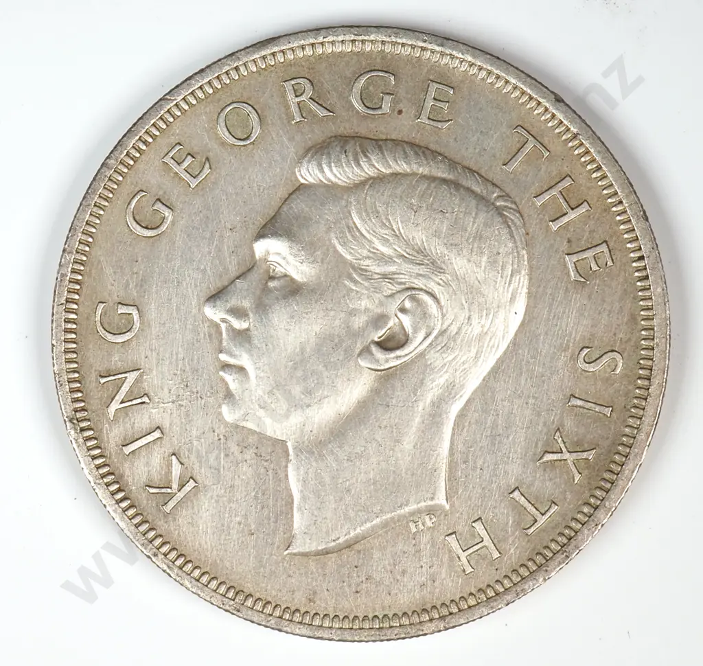 1949 New Zealand Crown 50% Silver  Image 1++