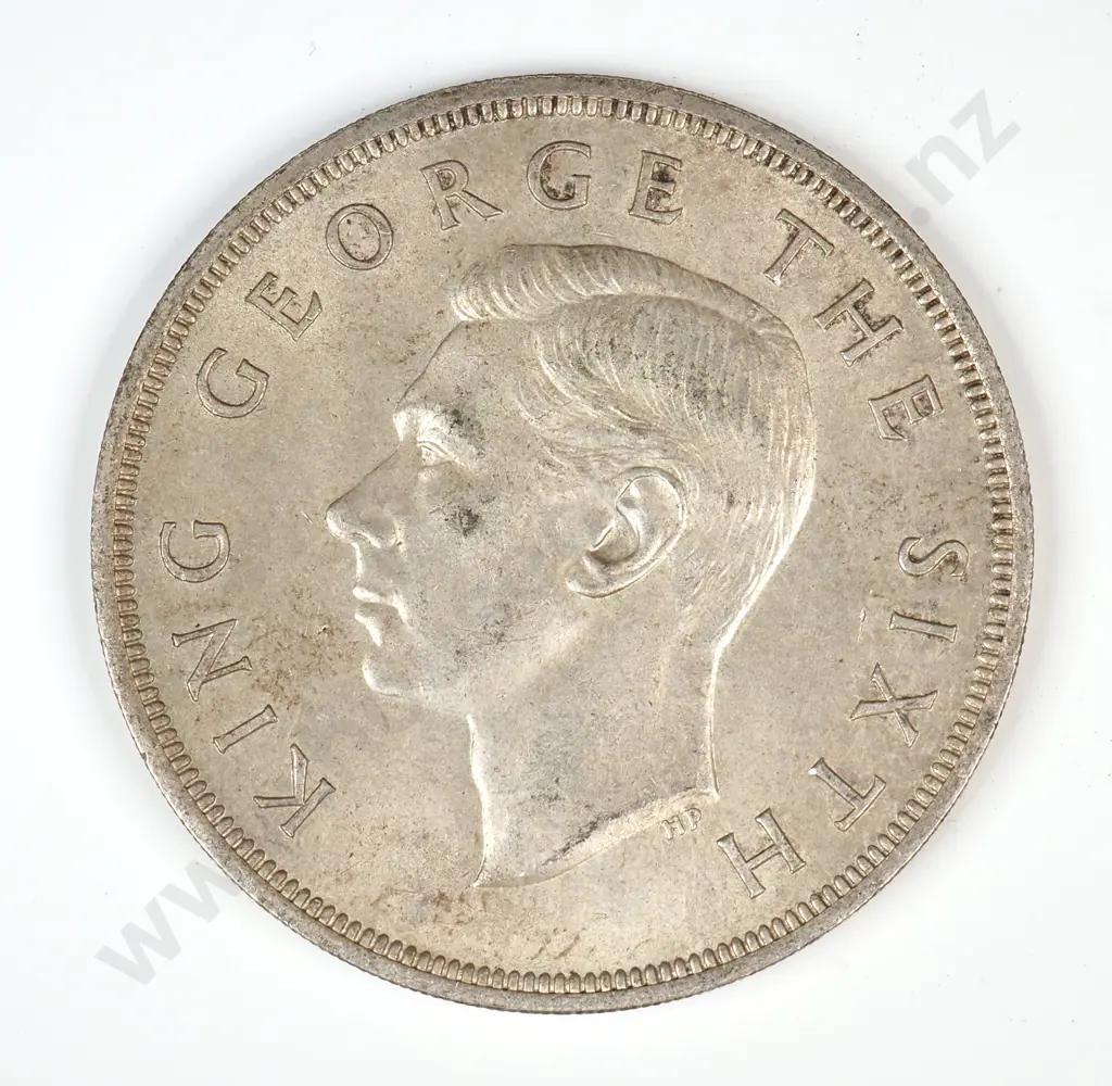 1949 New Zealand Crown 50% Silver  Image 1++