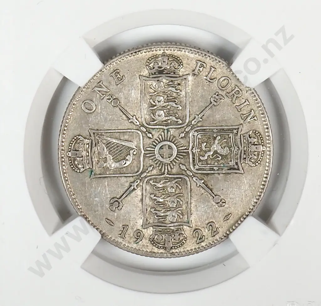 1922 United Kingdom Florin - Better Grade  Image 1++