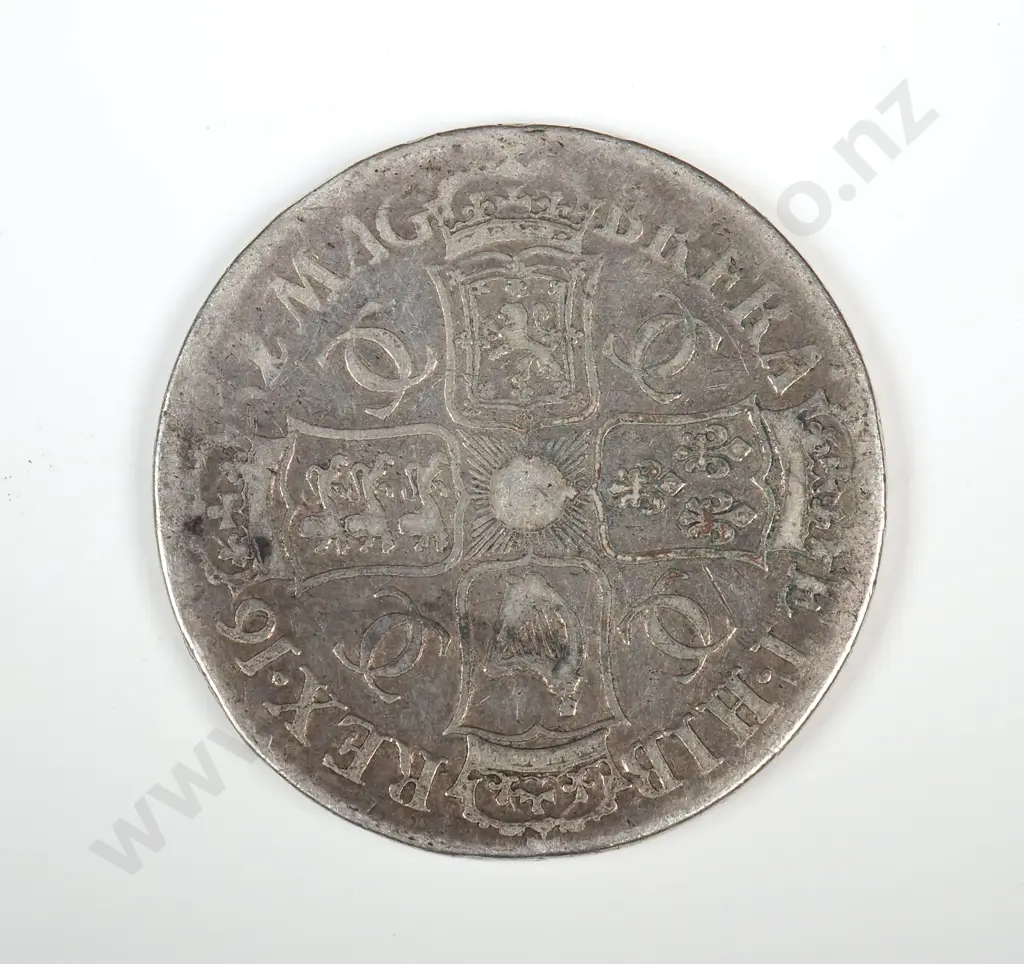 1672 United Kingdom Silver Crown  Image 1++
