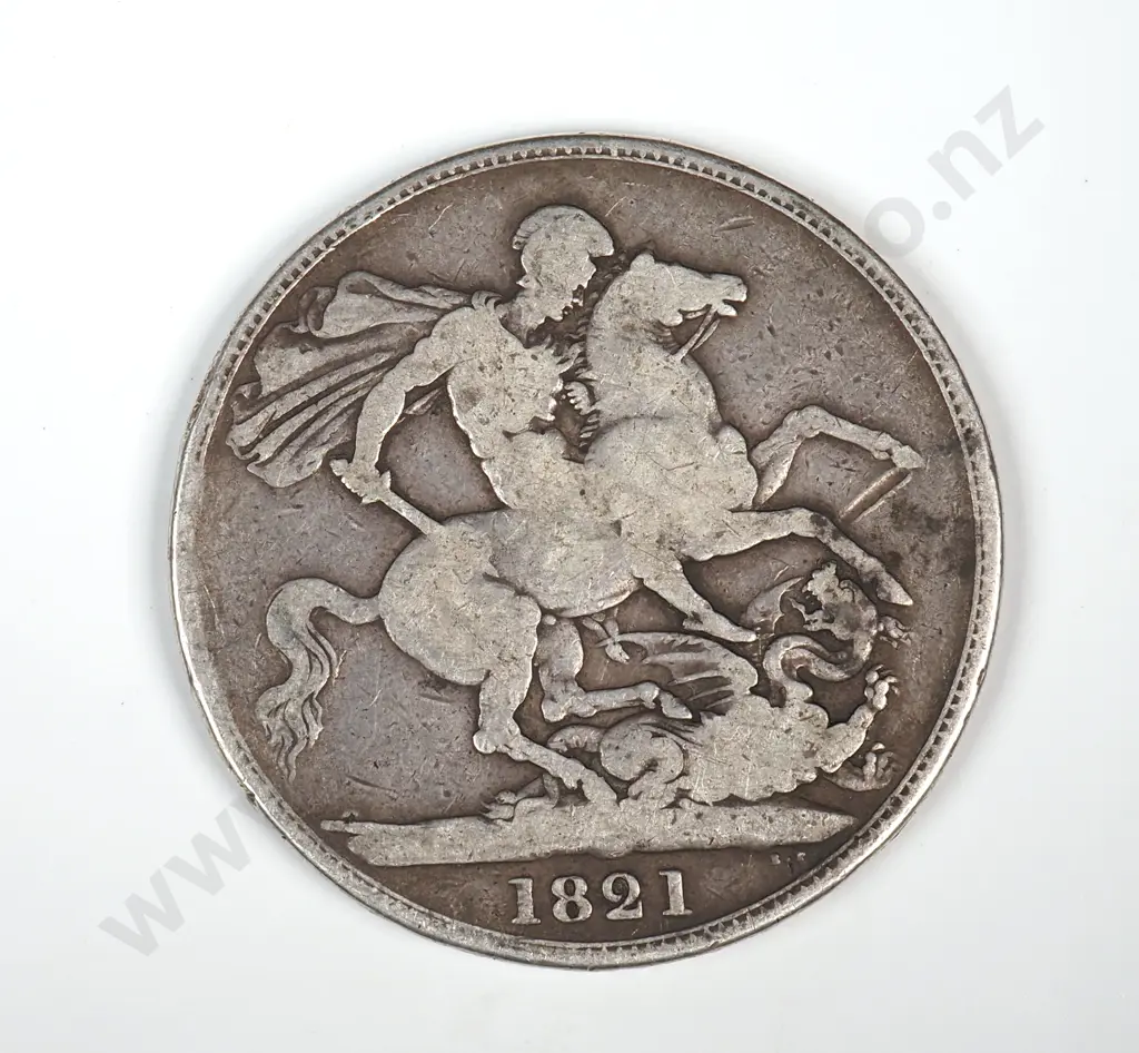 1821 United Kingdom Silver Crown  Image 1++