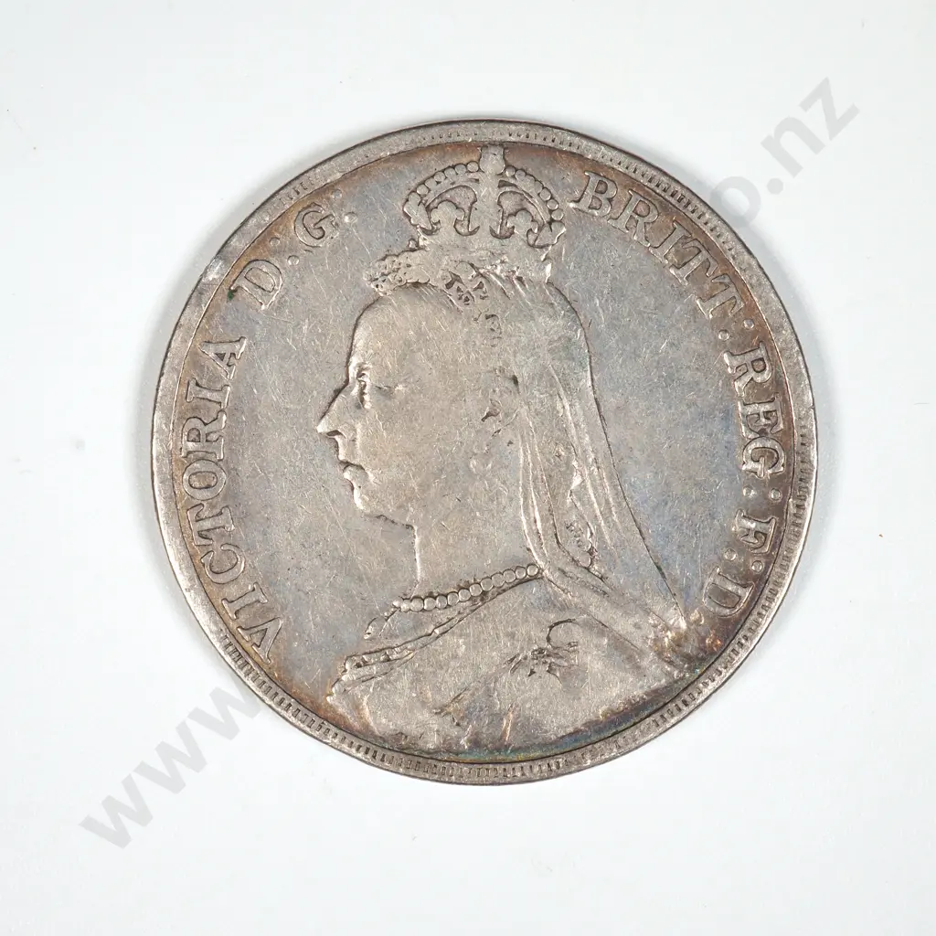 1890 United Kingdom Silver Crown  Image 1++