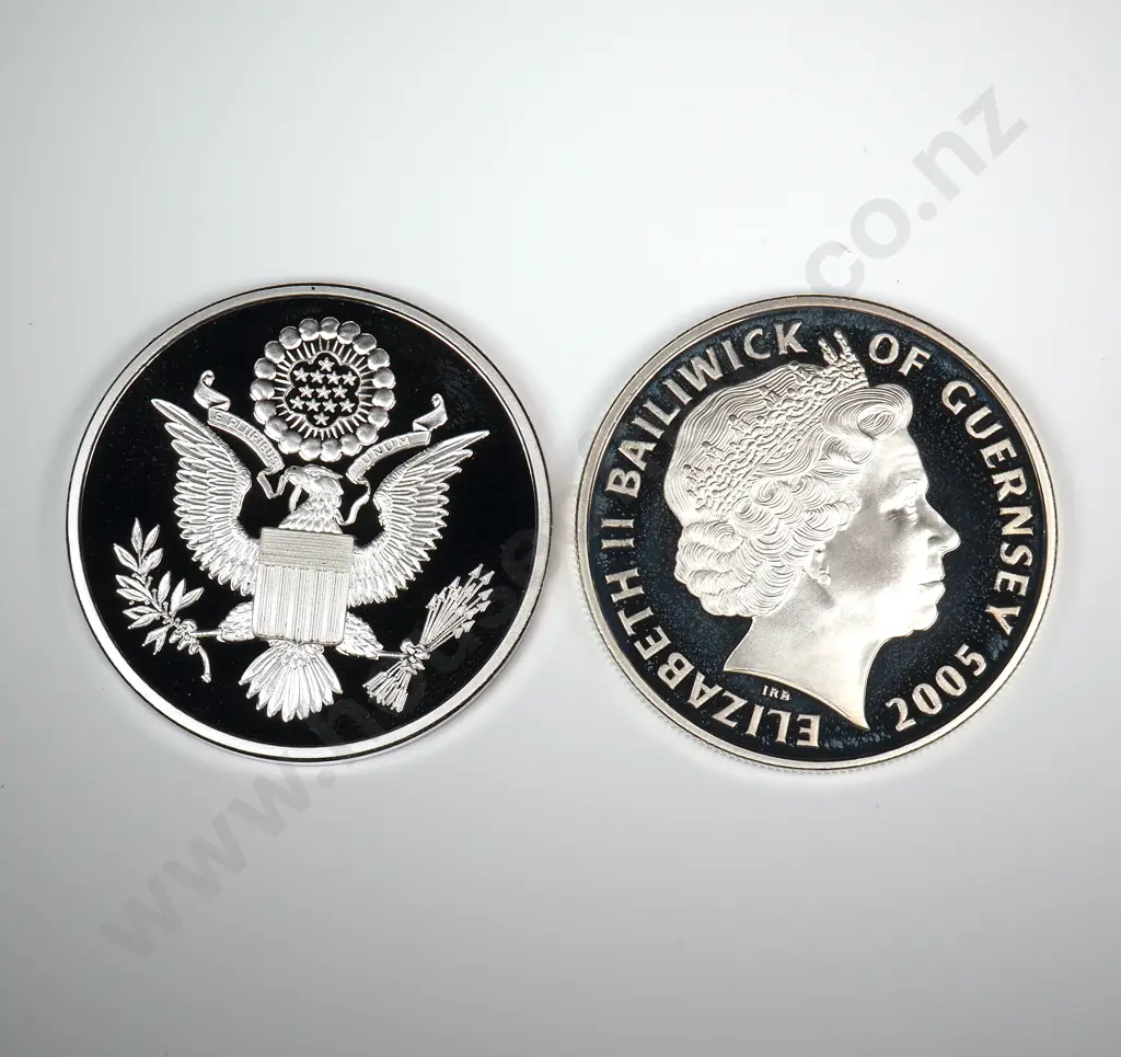 Two Silver Plated UNC Coins  Image 1++