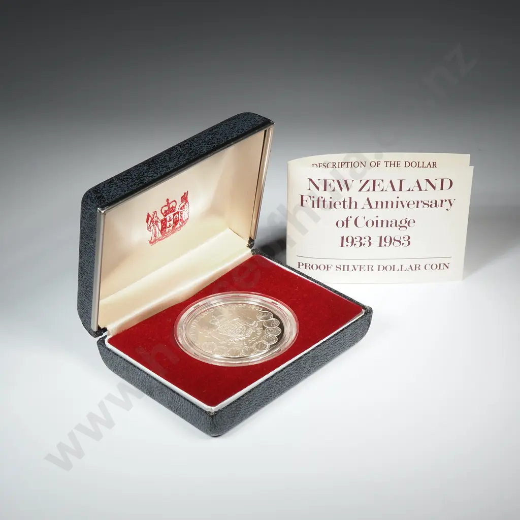New Zealand Proof Silver Dollar Coin  Image 1++