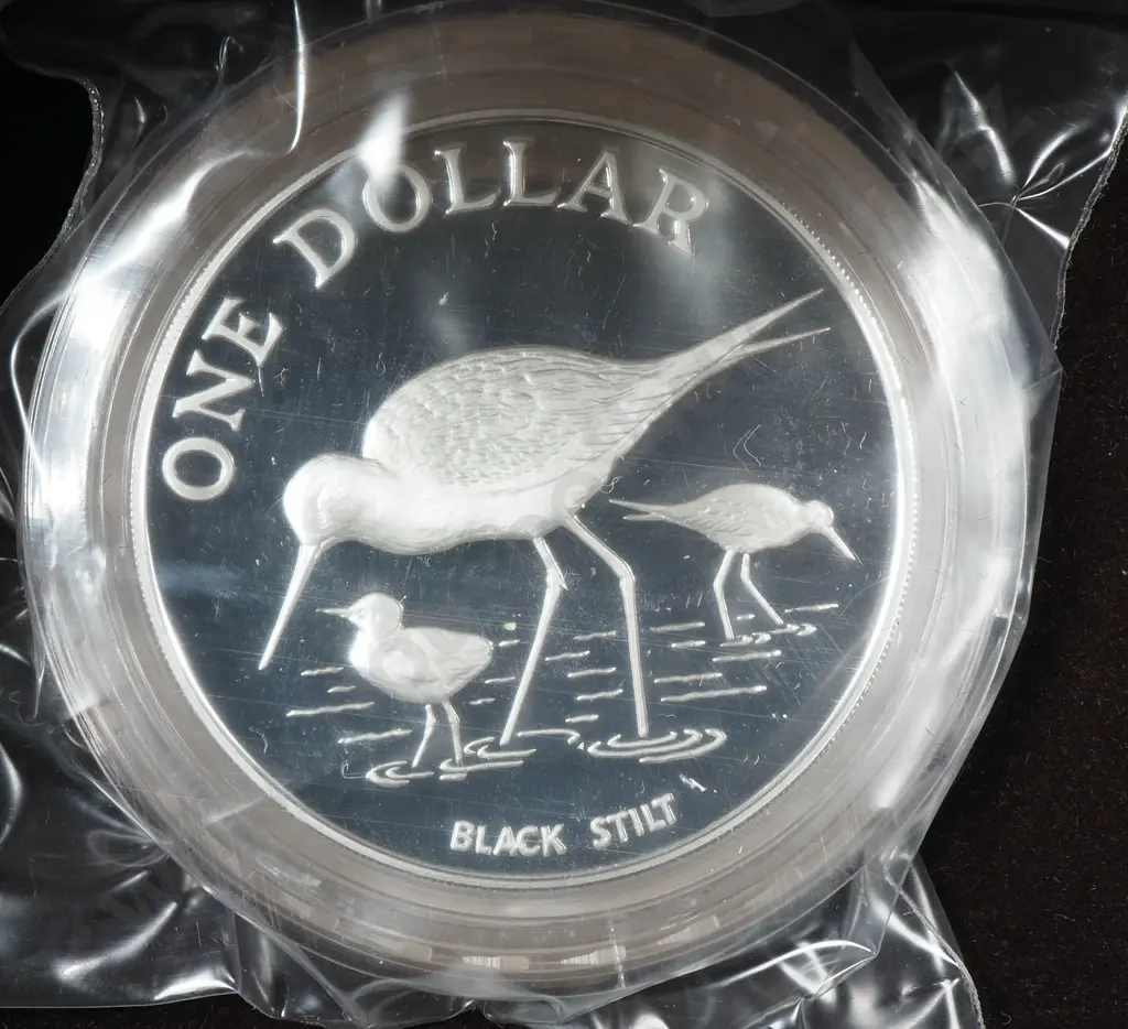 New Zealand Proof Silver Dollar Coin  Image 1++