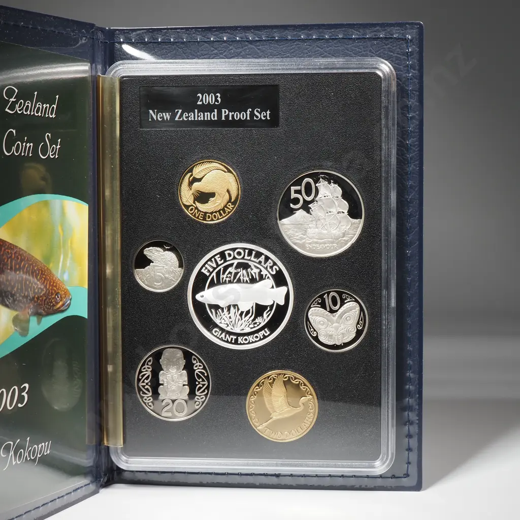 2003 New Zealand Proof Silver Coin Set Image 1++