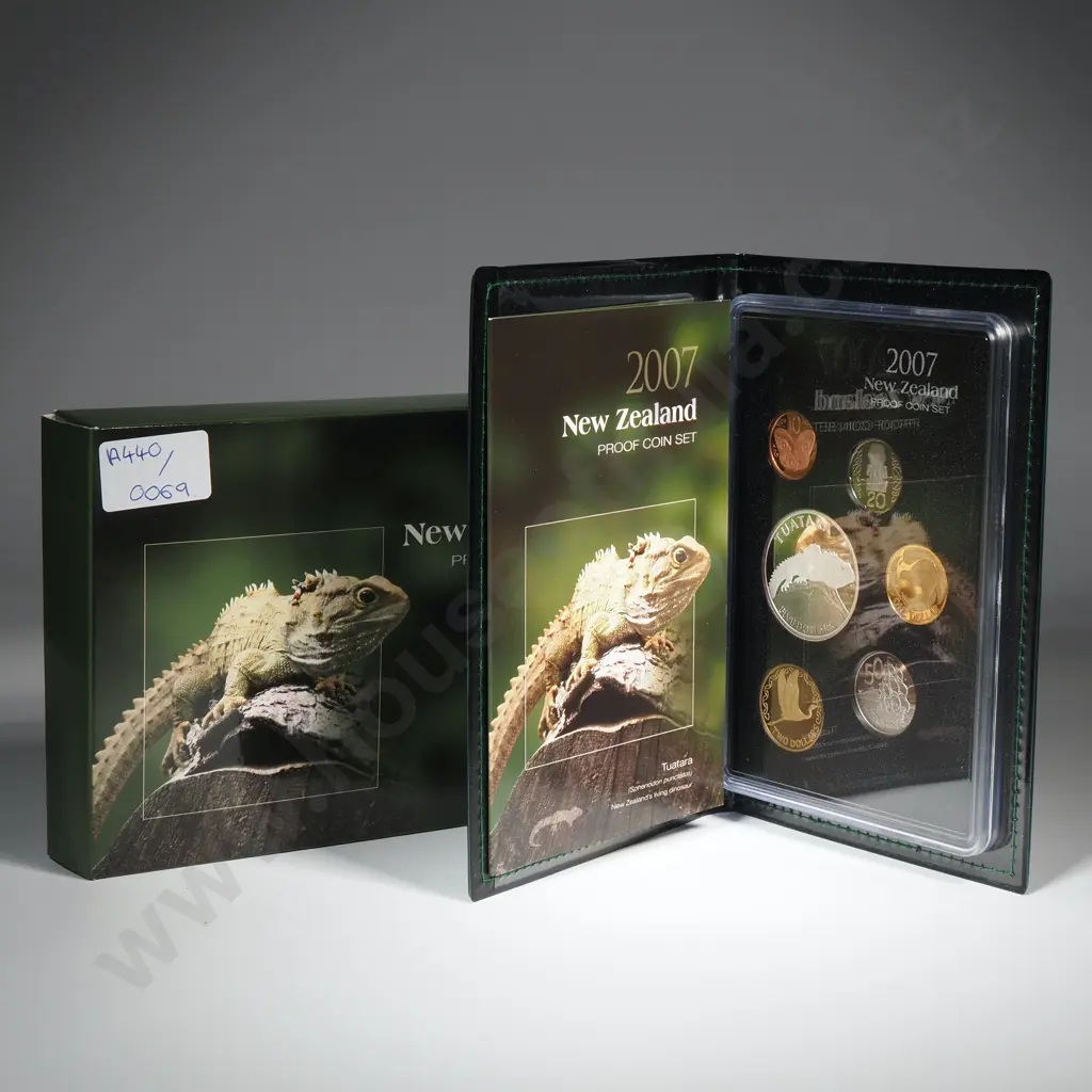 2007 New Zealand Silver Proof Coin Set CV $175 Image 1++