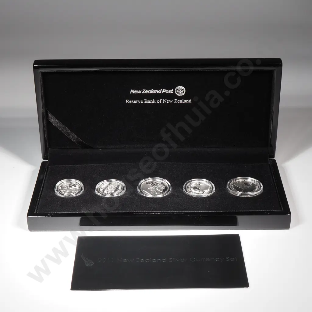 2011 New Zealand Silver Proof Currency Coin Set CV $250 Image 1++