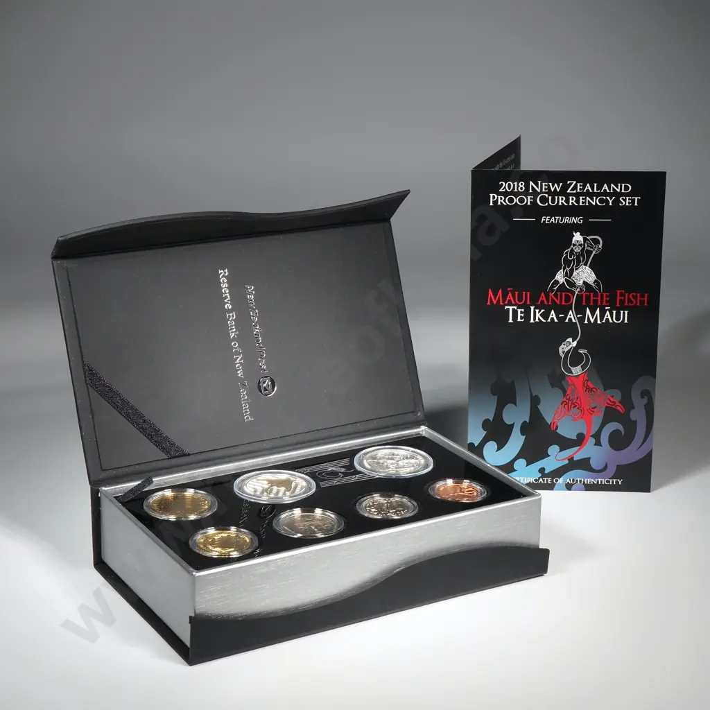 2018 New Zealand Maui And The Fish Currency Coin Set One Ounce Silver Proof CV $175 Image 1++