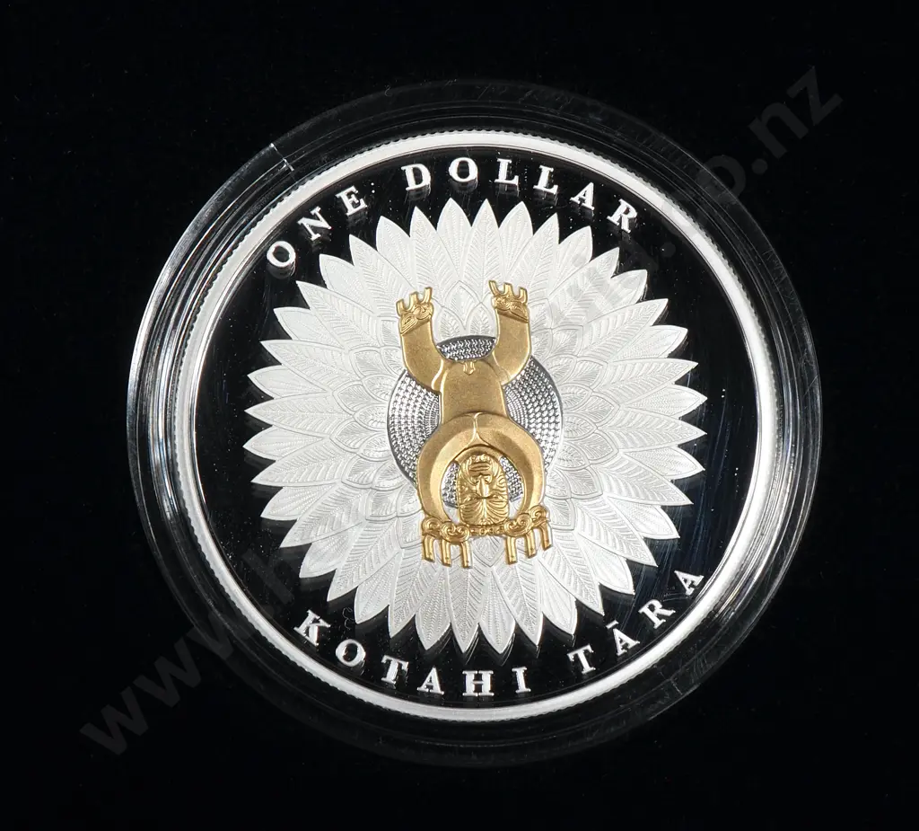 2014 New Zealand Maori Art Coin One Ounce Silver Proof Image 1++