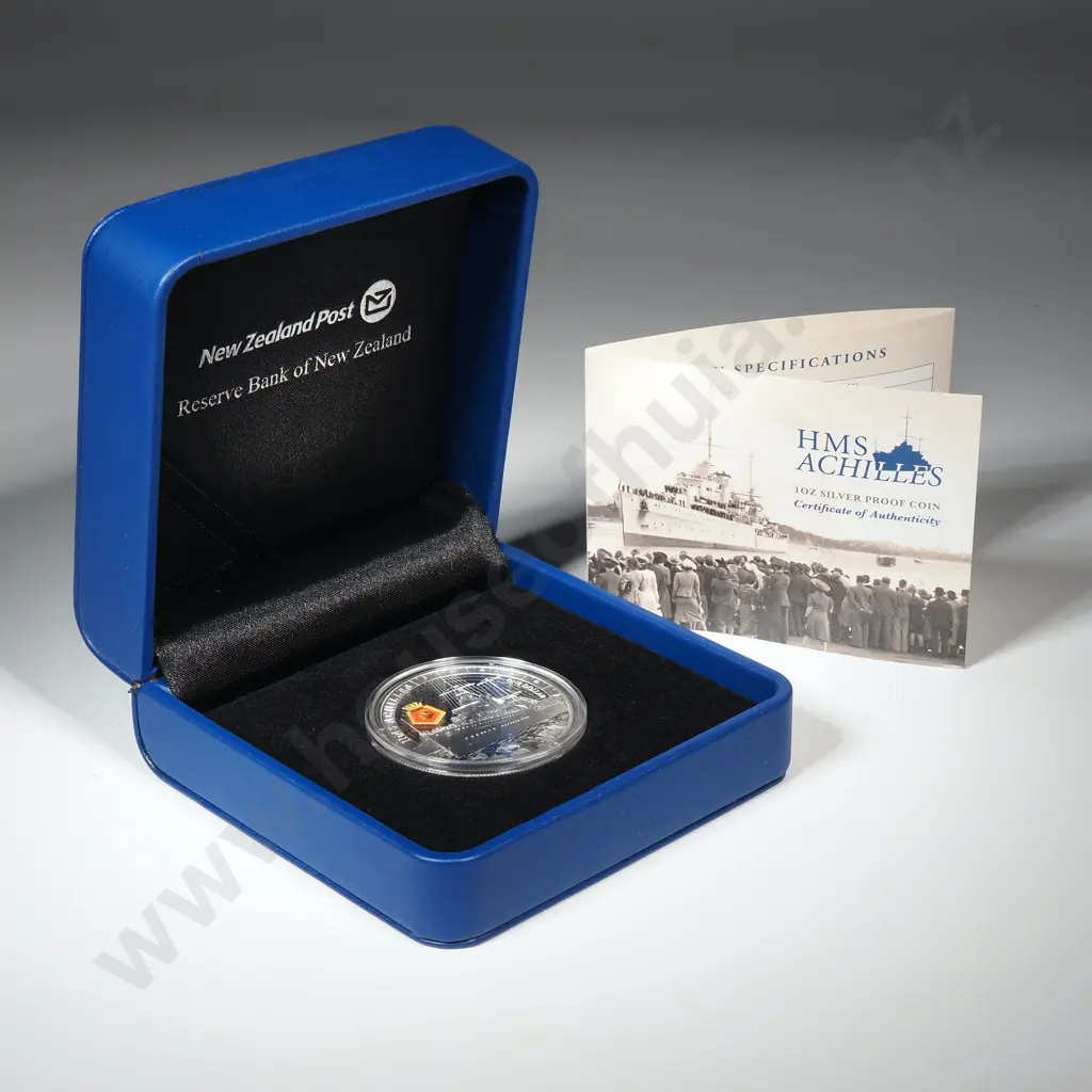 2014 HMS Achilles One Ounce Silver Proof Coin  Image 1++