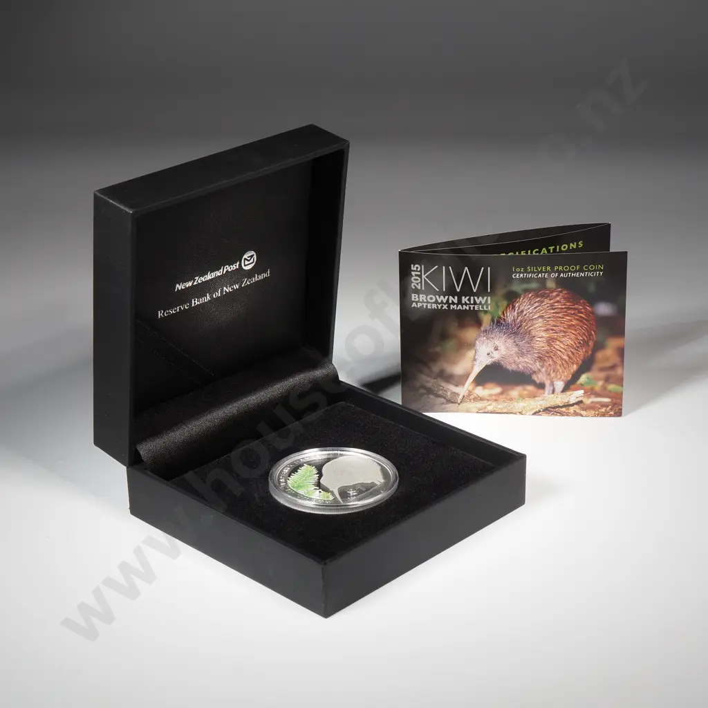 2015 New Zealand Kiwi One Ounce Silver Proof Coin  Image 1++