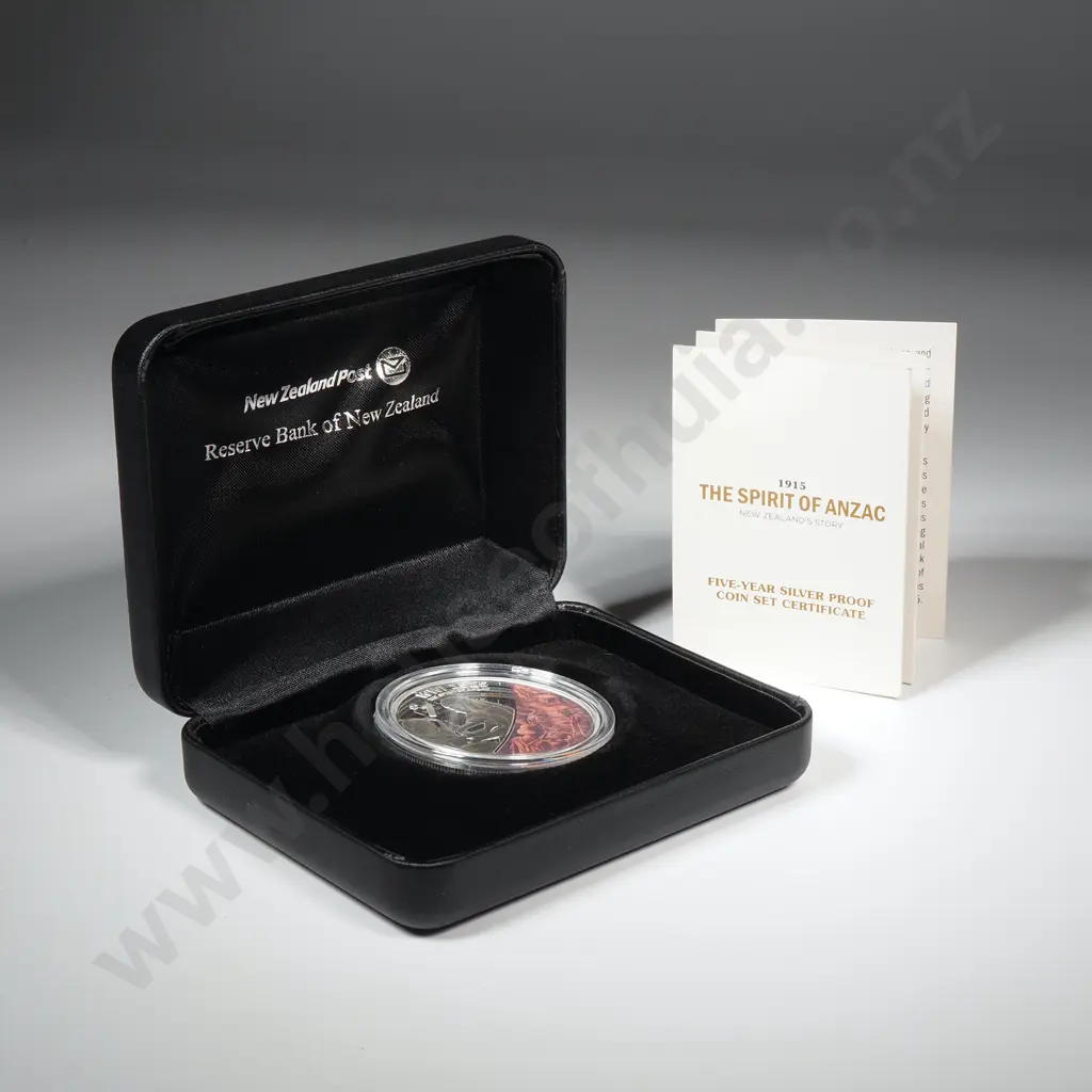 2015 New Zealand 1915 The Spirit of ANZAC One Ounce Silver Proof Coin Image 1++