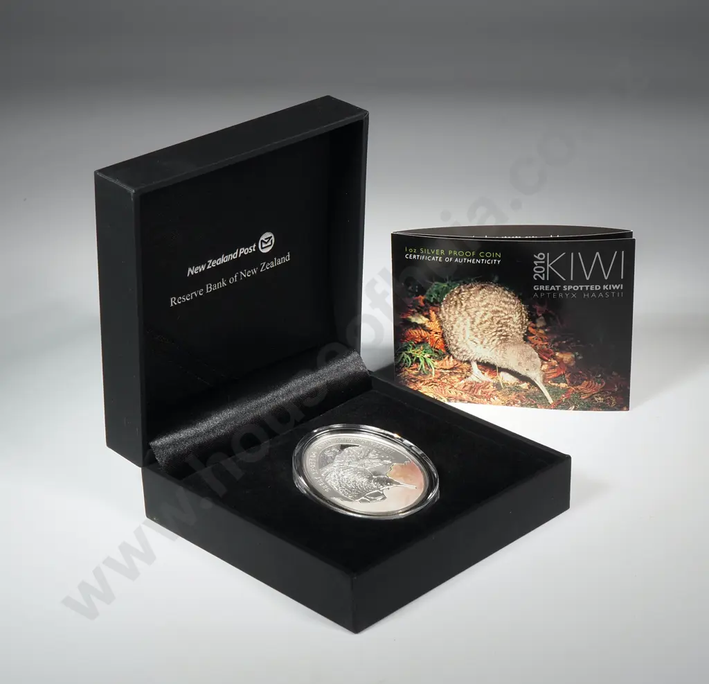 2016 New Zealand Kiwi Coin One Ounce Silver Proof Image 1++