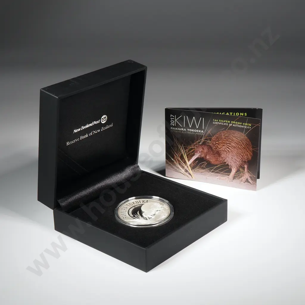 2017 New Zealand Kiwi Coin One Ounce Silver Proof Image 1++