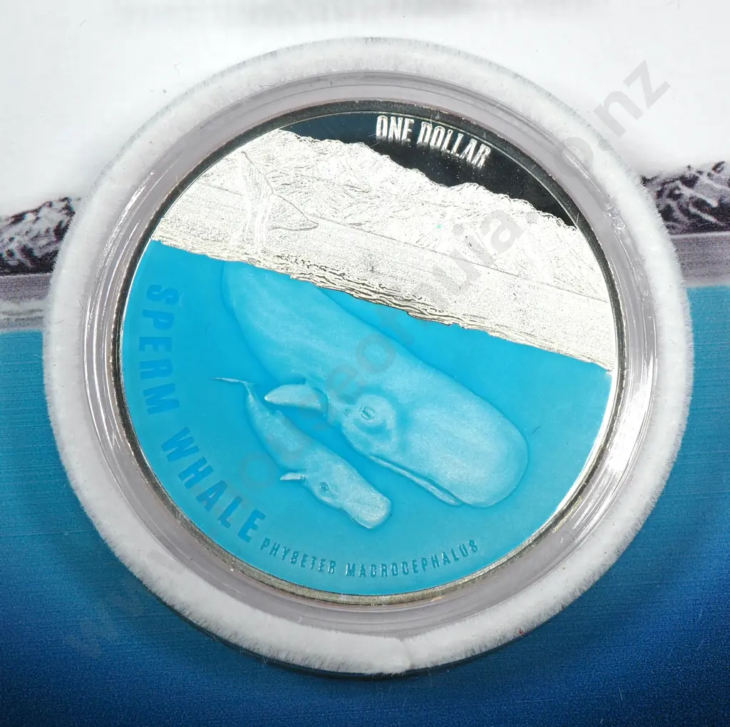 2018 Sperm Whale One Ounce Silver Proof Coin  Image 1++