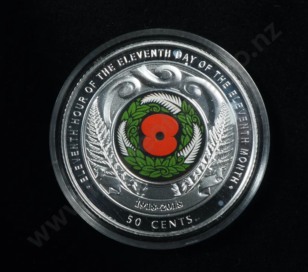 2018 Armistice Silver One Ounce Proof Coin Image 1++