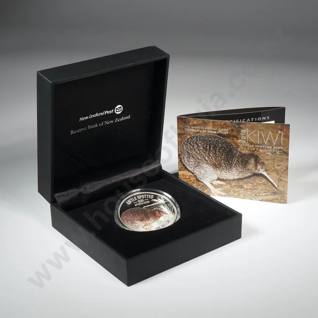 2018 New Zealand Little Spotted Kiwi One Ounce Silver Proof Coin Image 1++