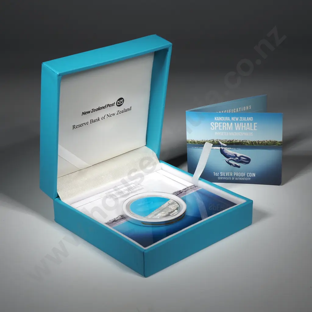 2018 Sperm Whale One Ounce Silver Proof Coin  Image 1++