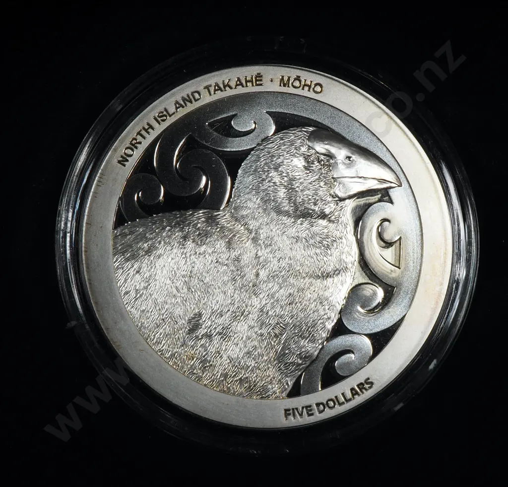 2019 New Zealand North Island Takahe Coin One Ounce Silver Image 1++