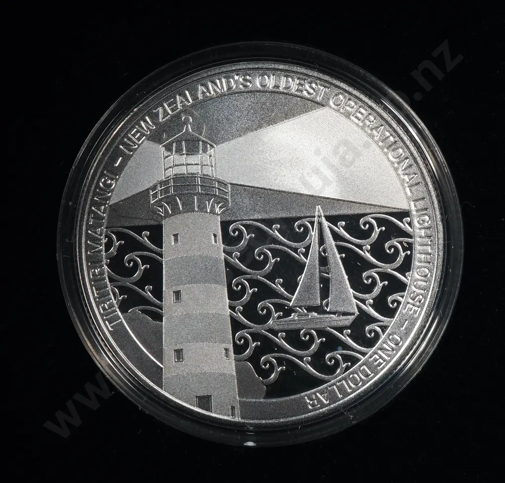 2019 New Zealand Tiritiri Matangi LightHouses Coin One Ounce Silver Image 1++