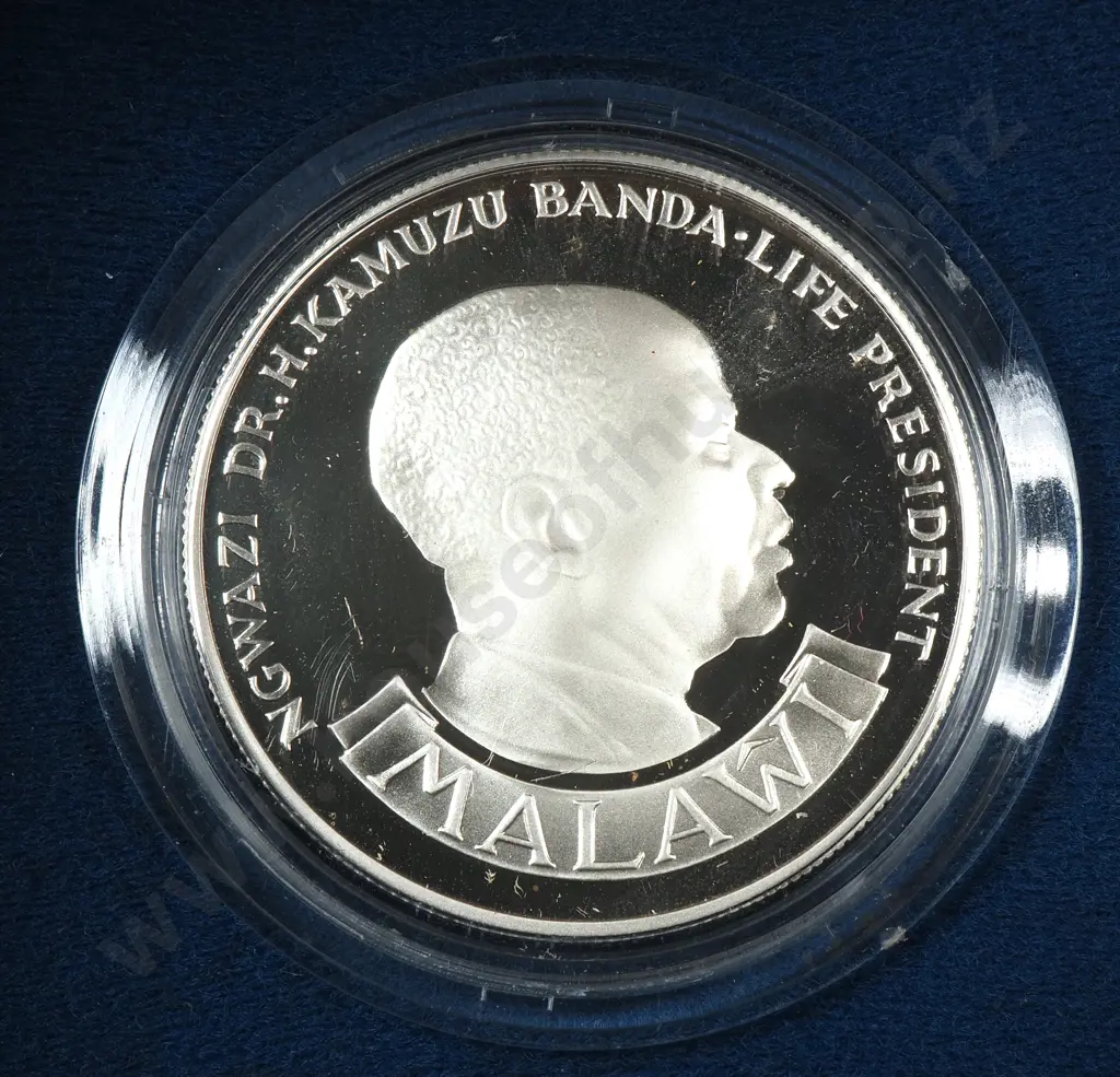 Malawi 1985 proof silver 10 kwacha Image 1++