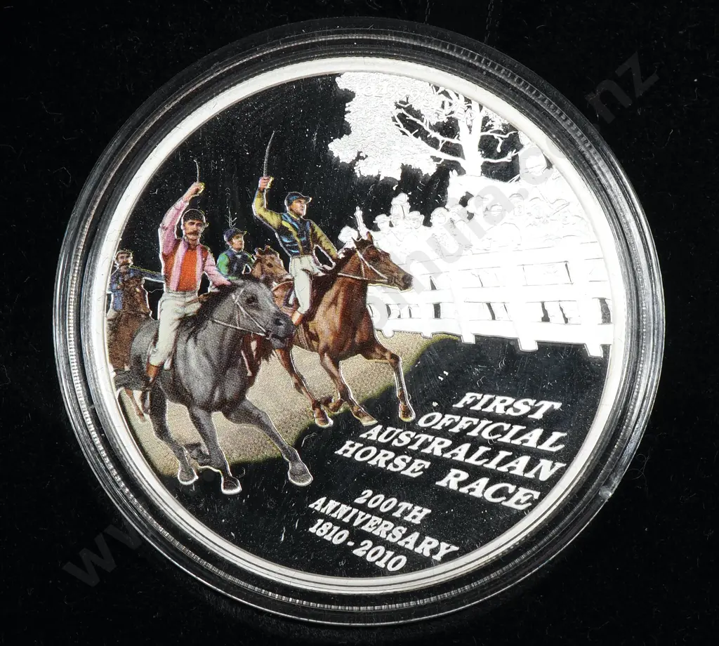 2011 Tuvalu Australian Horse Race 200th Anniversary Proof One Ounce Coin Image 1++