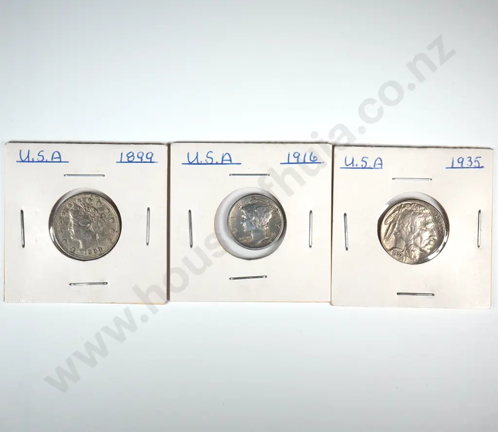 Three United States of America Coins  Image 1++