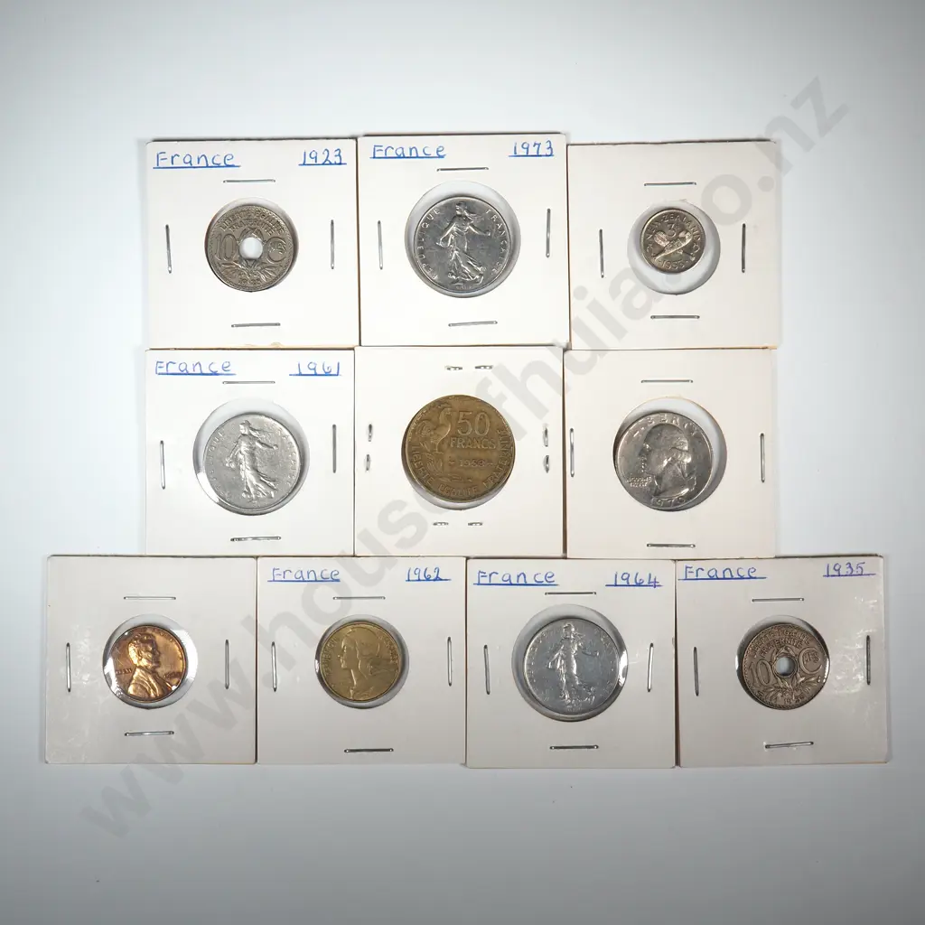 Assorted Lot of Ten Carded World Coins  Image 1++