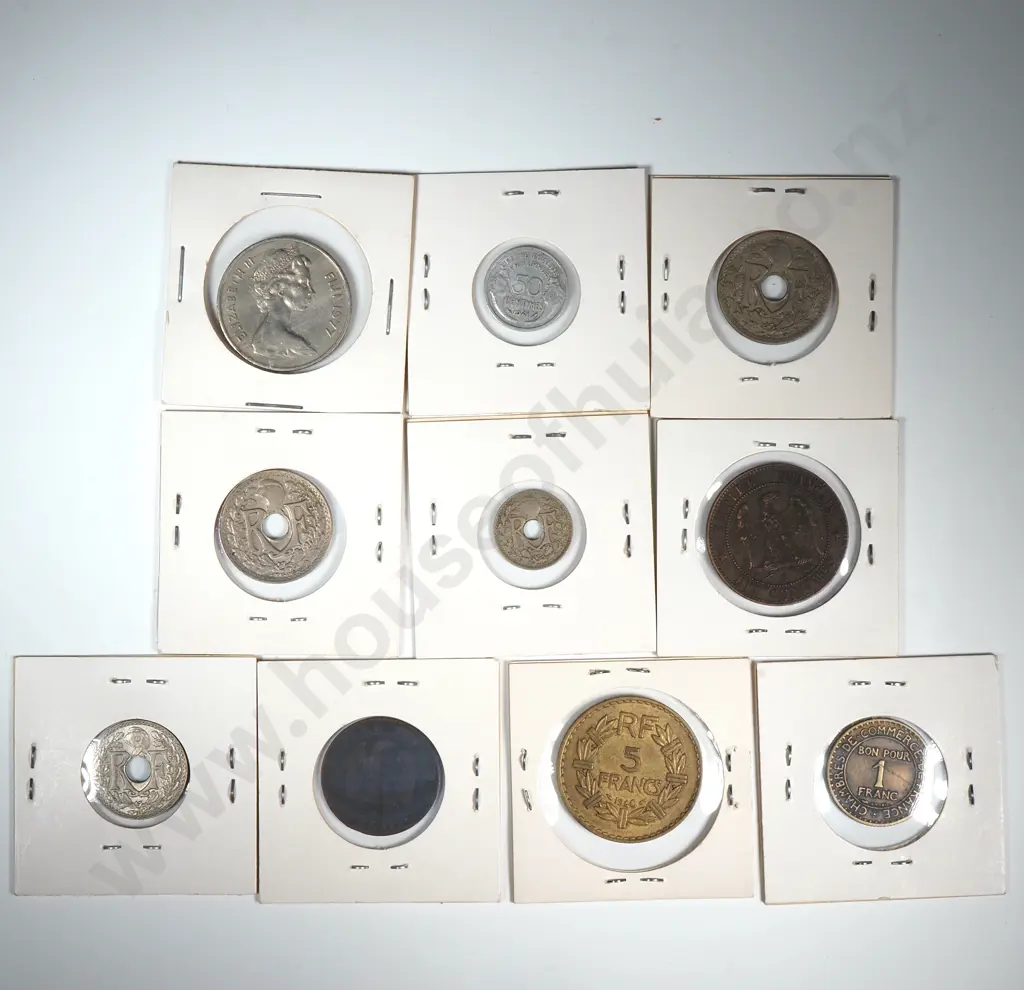 Assorted Lot of Ten Carded World Coins  Image 1++