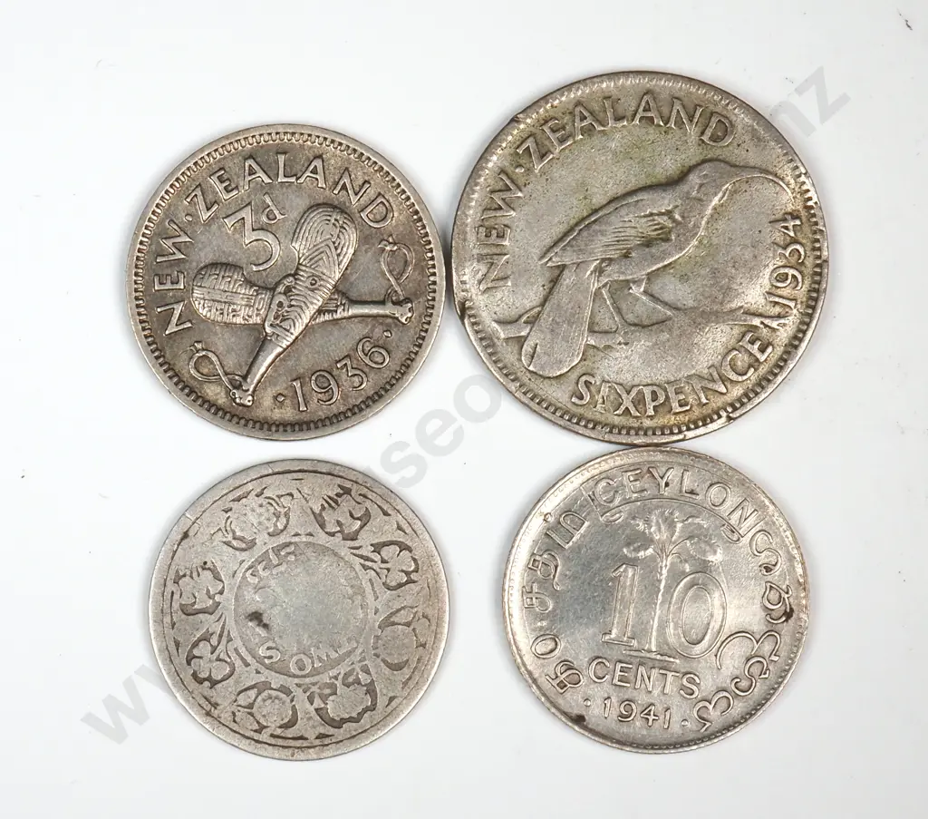 Four Silver Coins - Various Purities  Image 1++