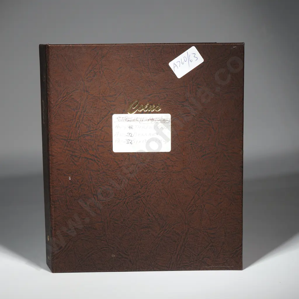 Australian Pre Decimal Coin Album w 32 Australian One Dollar Coins  Image 1++