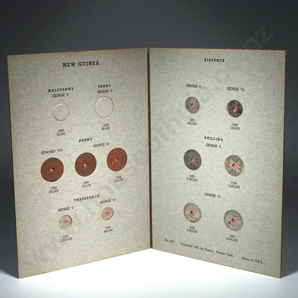 Dansco New Guinea Coin Album - Mostly Complete Image 1++