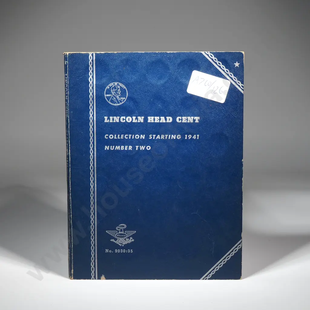 Whitman Lincoln Head Cent Album - Starting 1941 - Appears Complete Image 1++