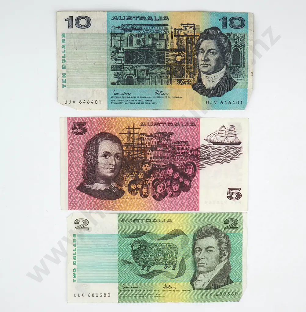 Australian $2 / $5 / $10 Banknotes Image 1++