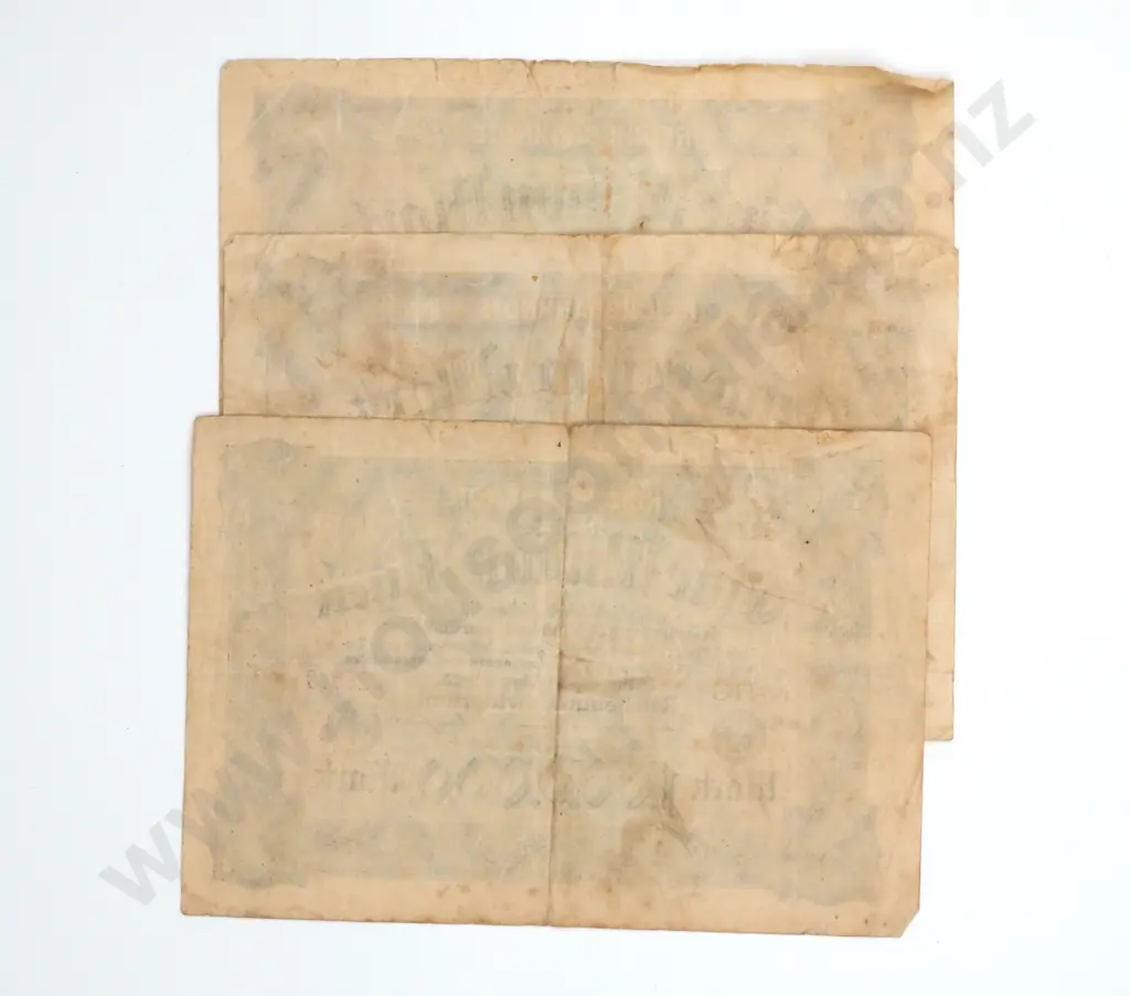 Three German Hyperinflation 1 Million Mark Banknotes  Image 1++