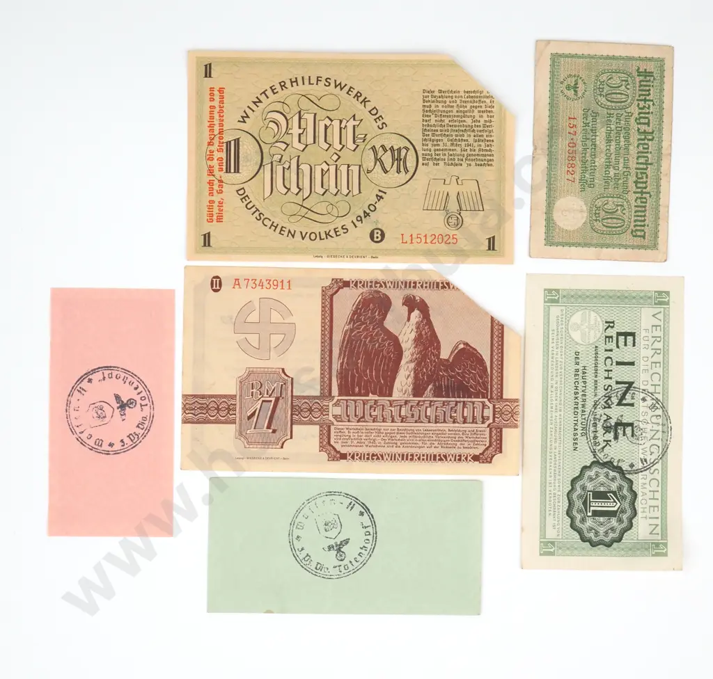 Assorted Lot of WW2 German Banknotes  Image 1++