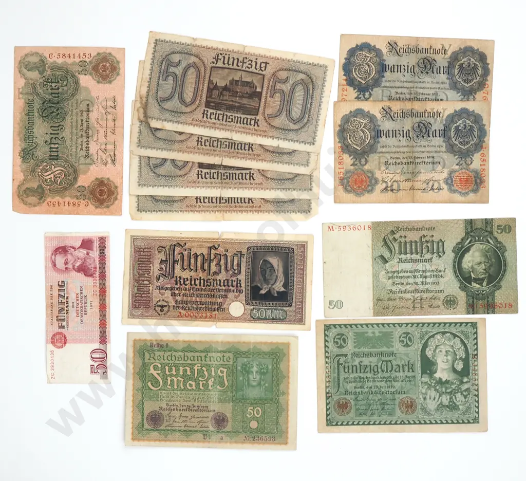 Assorted Lot of German Banknotes  Image 1++