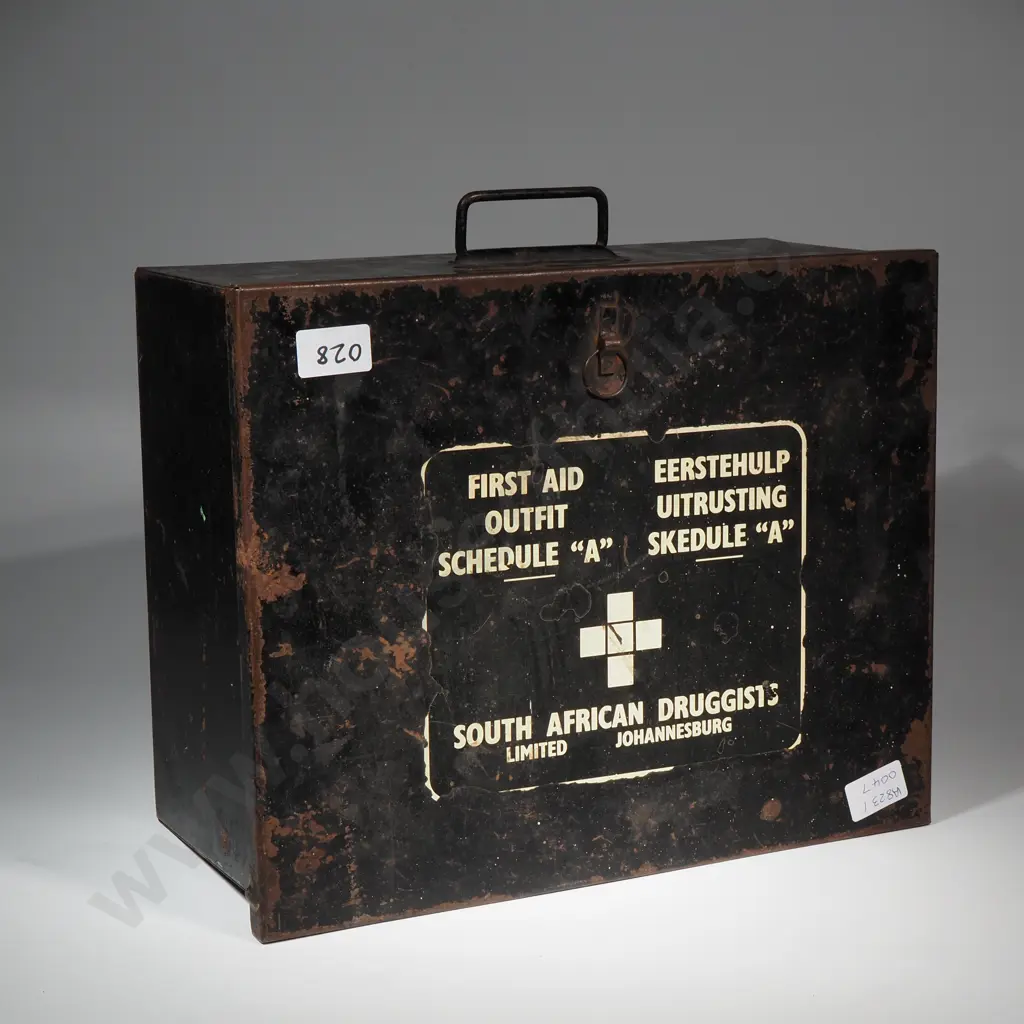Black Metal First Aid Container Image 1++